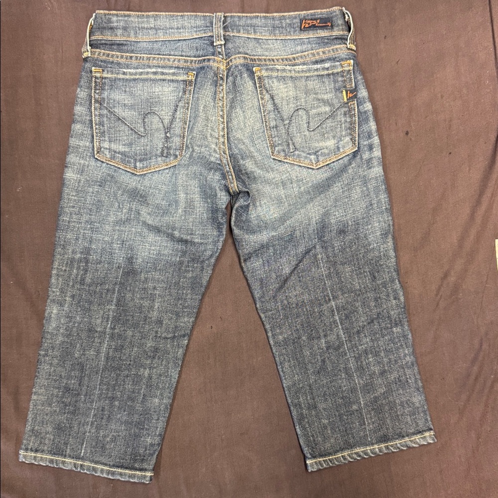 Citizens Of Humanity Vintage Y2K Capris Cropped Size 26 Made in USA